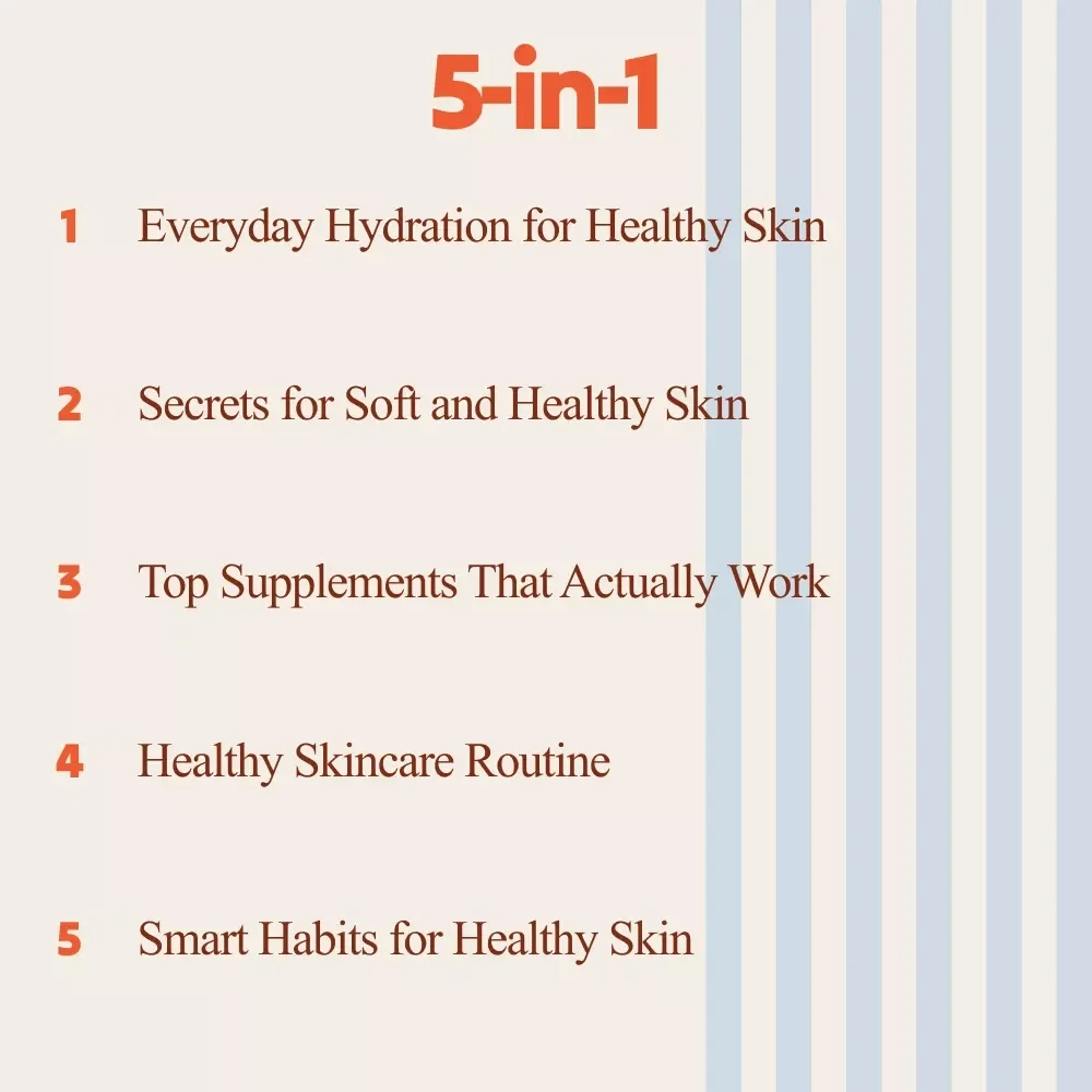 Healthy Skin Secrets Pack – 5-in-1 Healthy Skin Routine Guides & Checklists
