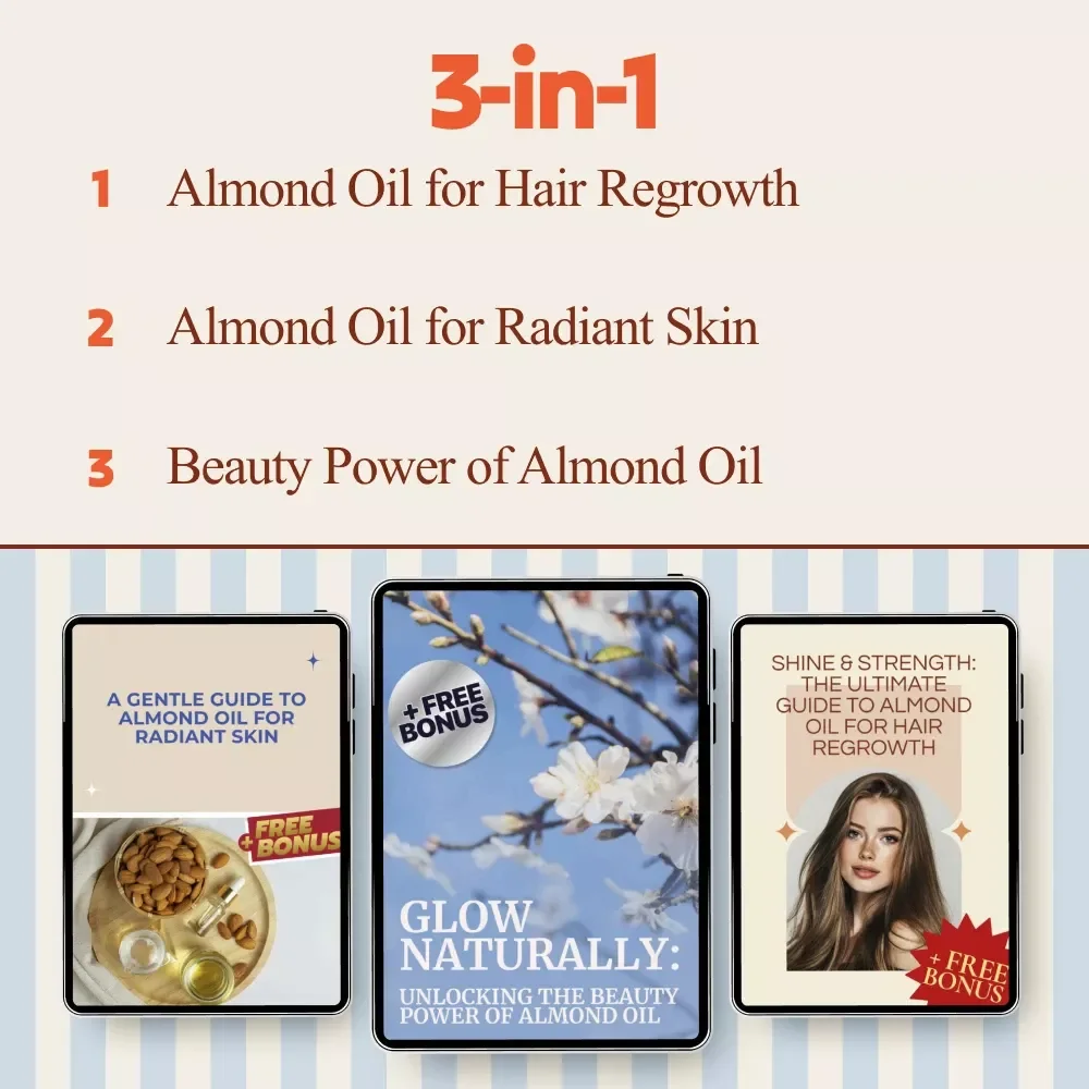 Almond Oil Beauty Rituals Pack | Beauty Benefits of Almond Oil 3-in-1 Guides