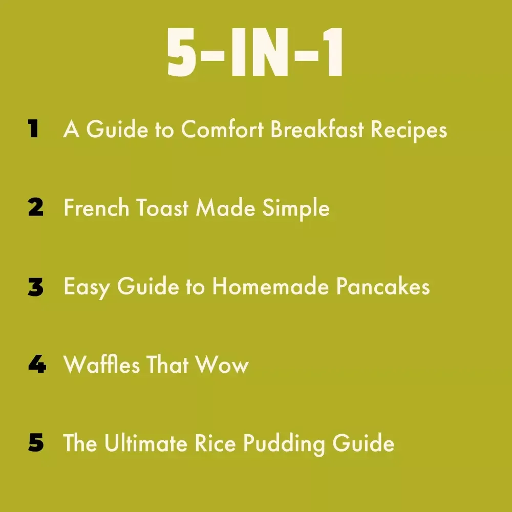 Comfort Breakfast Pack for Cozy Mornings - 5-in-1 Digital Bundle of Comfort Breakfast Recipes