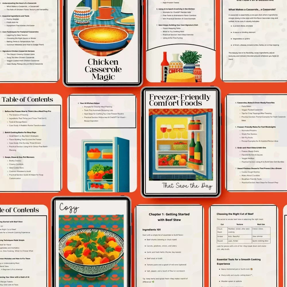 Freezer-Friendly Meals Bundle for Busy Weeks - 3-in-1 Guide, eBooks & Checklists