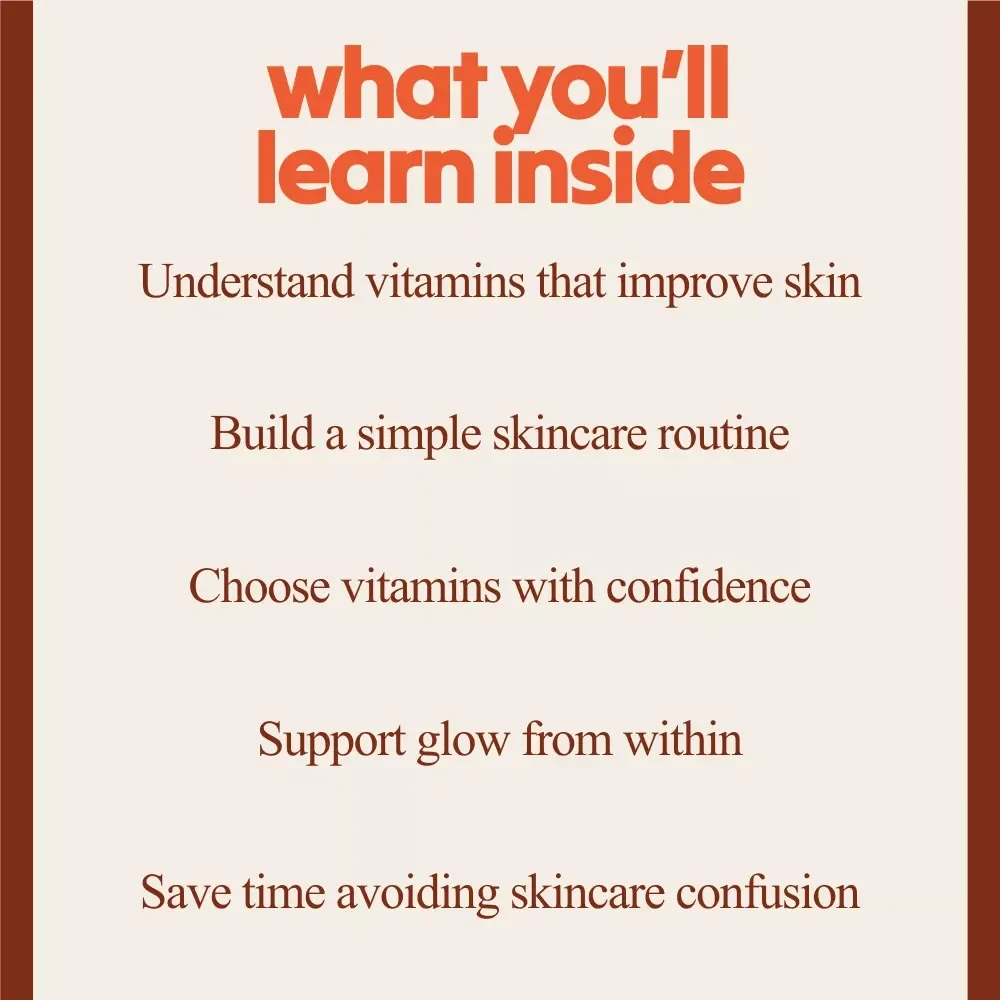 Vitamin-Powered Skincare Tips Bundle | Best Vitamins for Skin 4-in-1 Guides