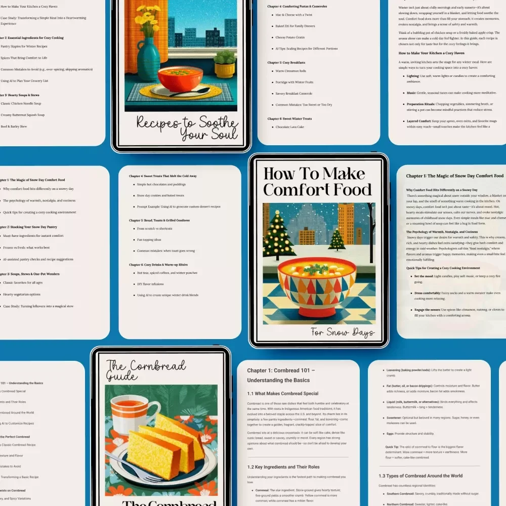 Soul-Warming Snow-Day Bundle: 3-in-1 Guide to Comfort Food for Snow Days