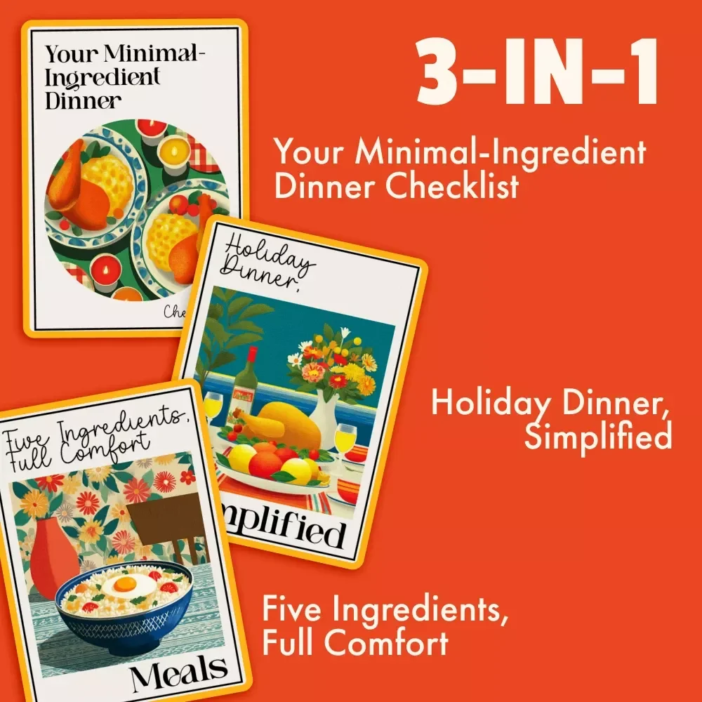 Your Simple System for Cozy Dinners: 3-in-1 Bundle for Effortless Meal Planning