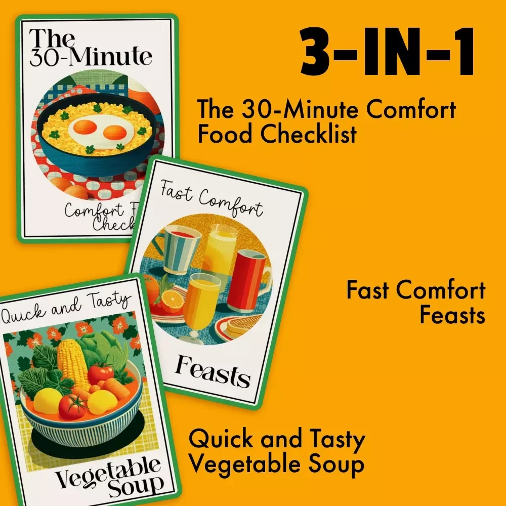 Quick & Easy Dinner Bundle - 3-in-1 Guide for Low-Effort Comfort Dinners Under 30 Minutes