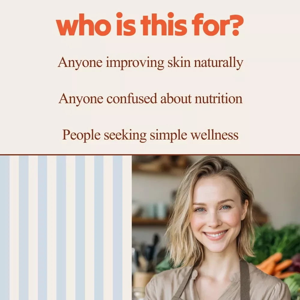 Radiant Skin Nutrition Toolkit – 3-in-1 Bundle | Healthy Diet for Glowing Skin