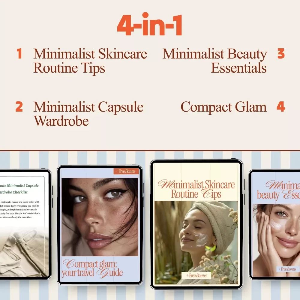 Minimalist Beauty Trends Bundle | 4-in-1 Digital Guides & Checklists