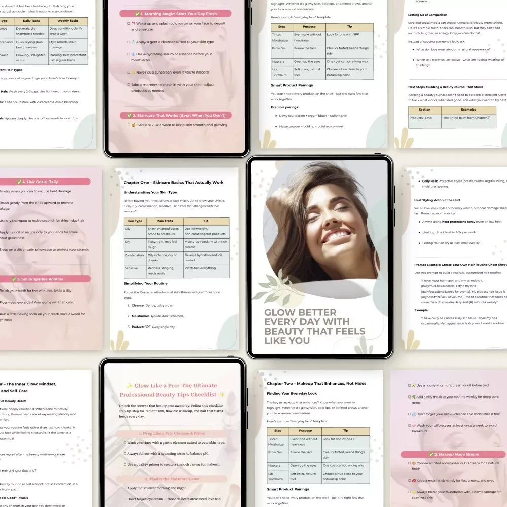 Expert Beauty Practices Toolkit – 3-in-1 Bundle with Professional Beauty Tips