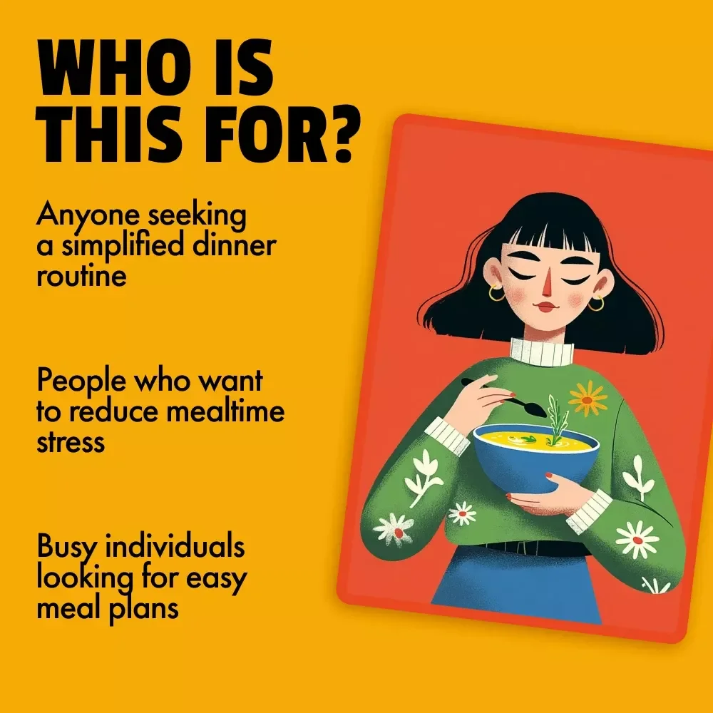 The Useful Toolkit for Low-Stress Dinner Routine: 3-in-1 Bundle of Meal Plans, Guides & Checklists