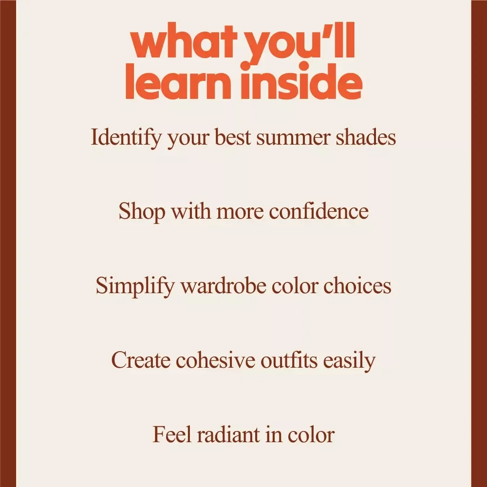 Summer Color Harmony Bundle | summer season colors 3-in-1 Digital Guides