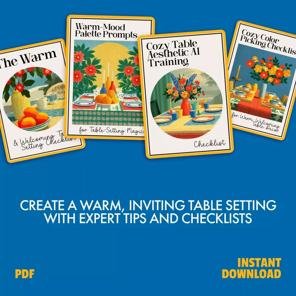 Warm-Mood Table Pack for Gatherings - 4-in-1 Bundle for a Cozy, Welcoming Table Setting