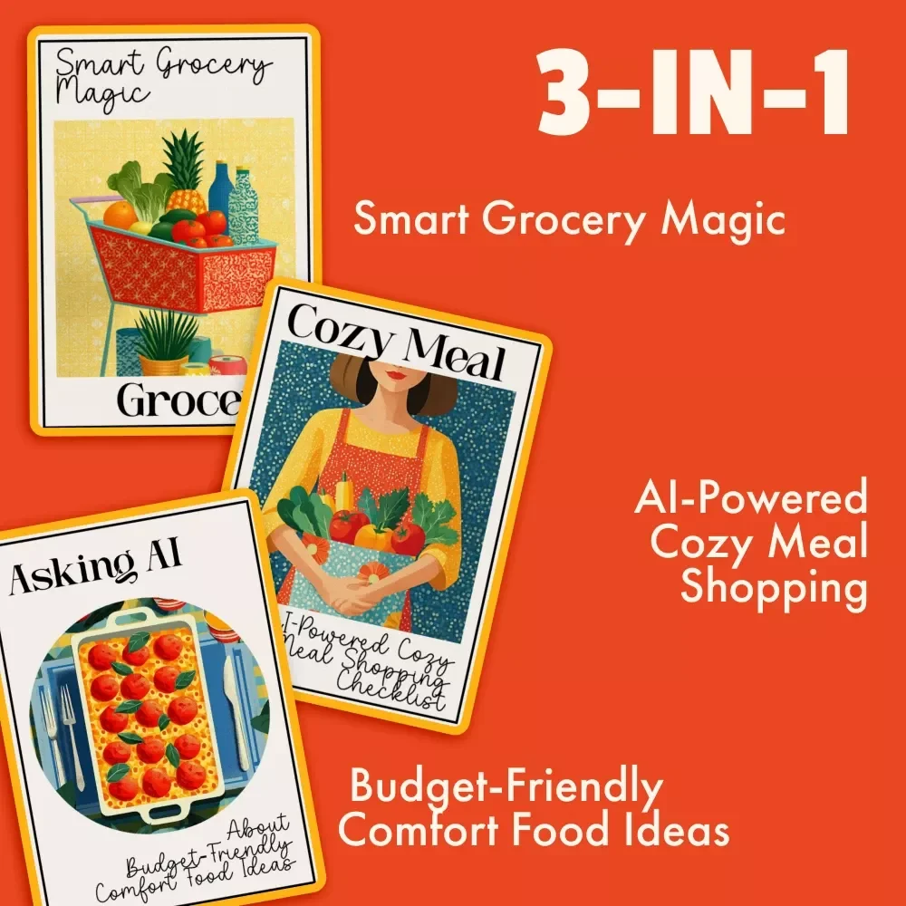 Smart Grocery System for Faster Lists: 3-in-1 Bundle for Meal Planning and Budget-Friendly Shopping