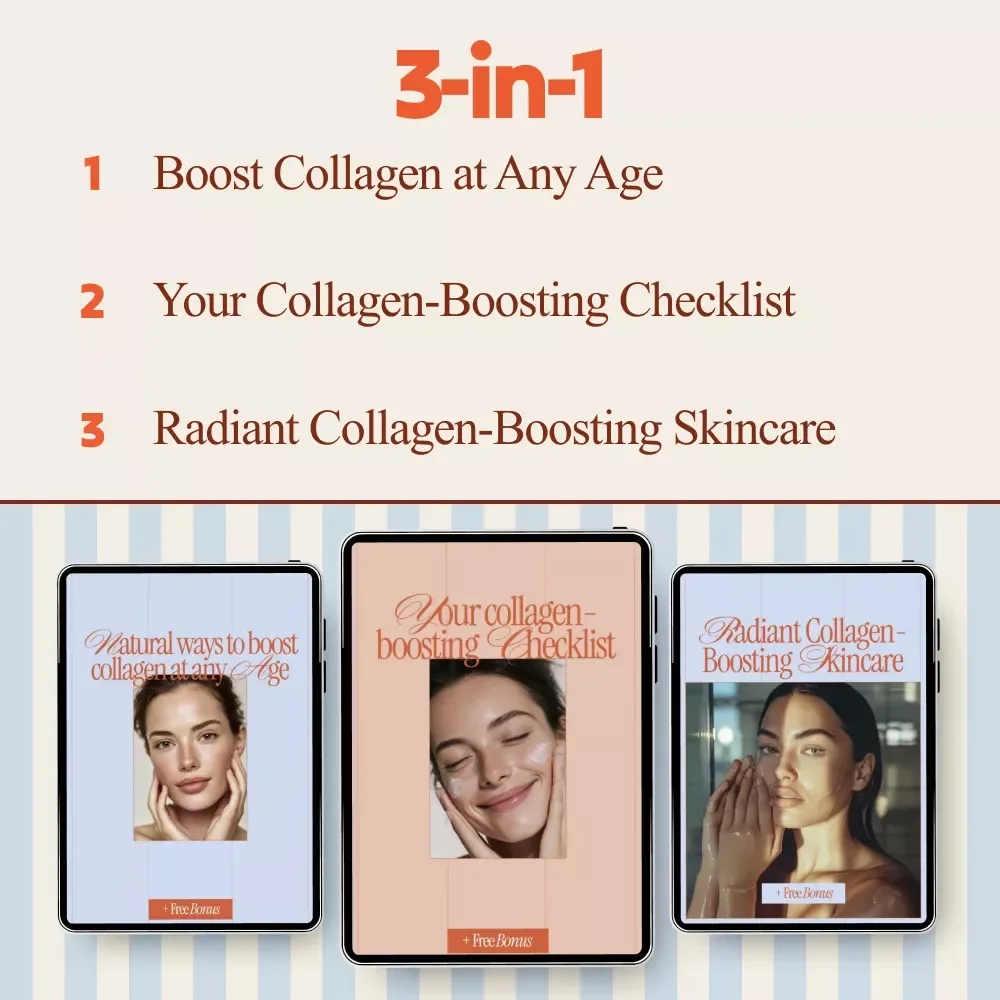 Collagen Boosting Tips Bundle | Natural Ways to Boost Collagen at Any Age 4-in-1