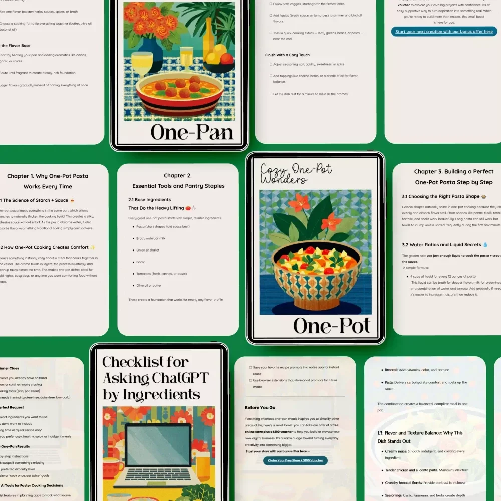 One-Pan Prompt Toolkit for ChatGPT: 3-in-1 Bundle for Easy One-Pan Recipes