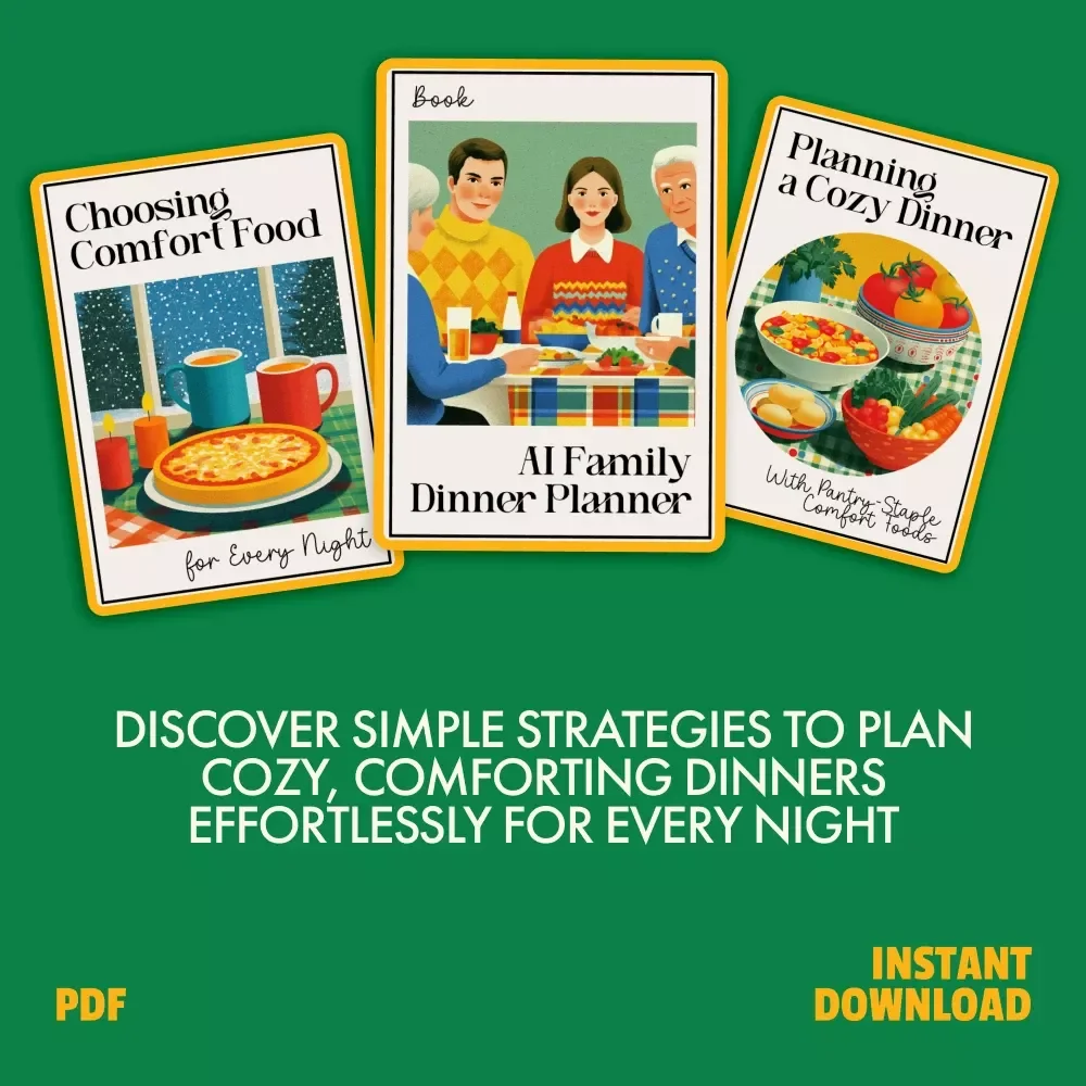 Dinner Planning Toolkit for Cozy Nights: 3-in-1 Bundle for Comfort Food & Easy Family Meals