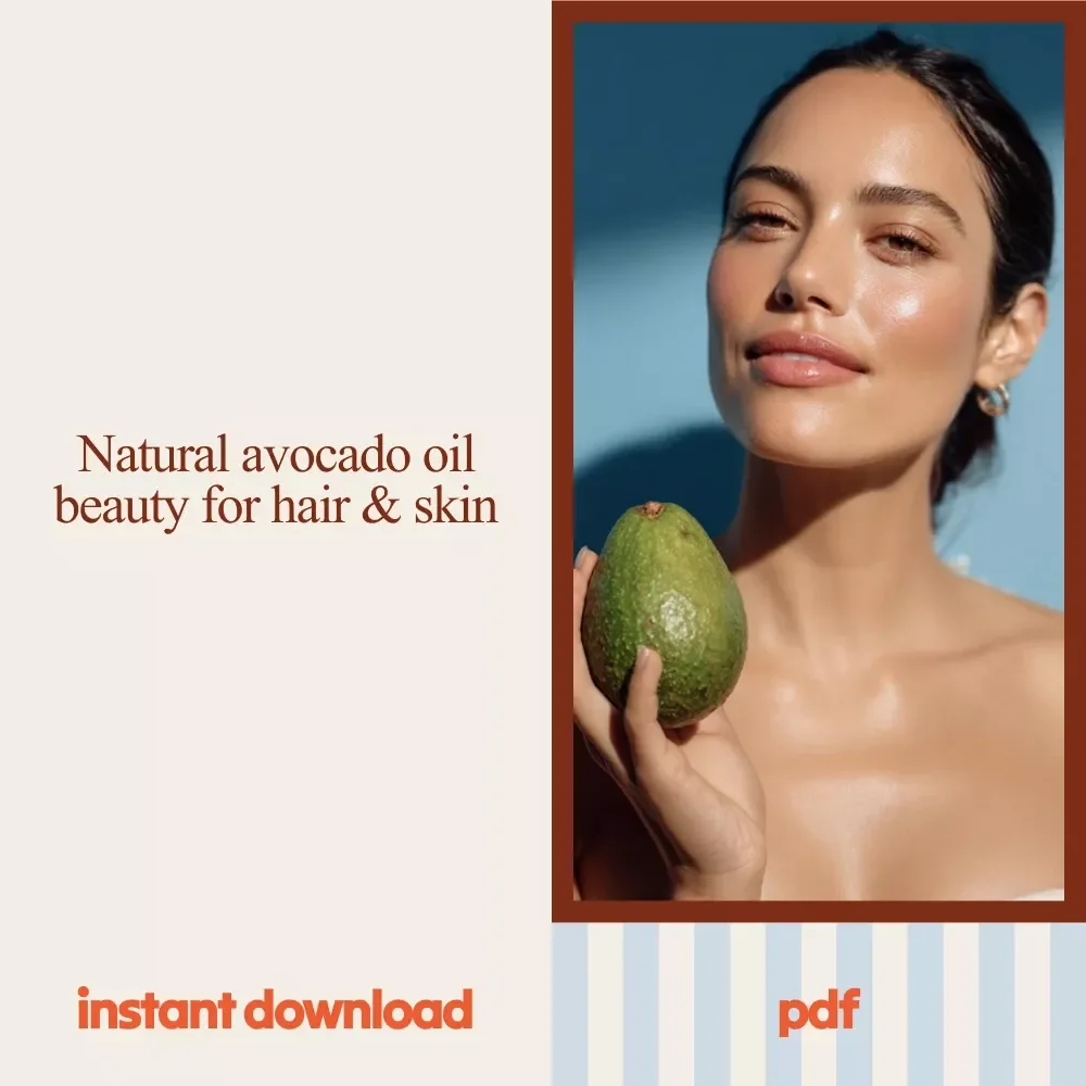 Avocado Oil Beauty Secrets Pack | avocado oil beauty benefits | 3-in-1 Digital Guides