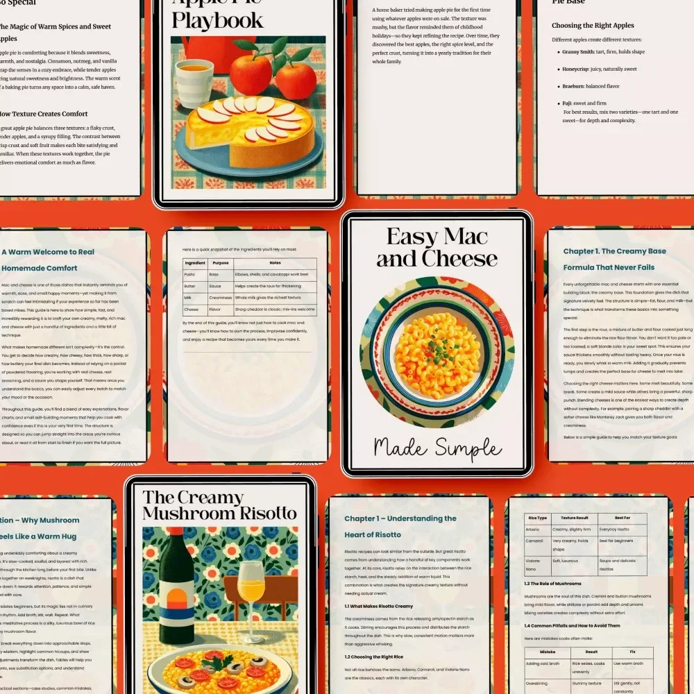 Fall Soup-to-Pie Menu Pack | 10-in-1 Digital Bundle for the Perfect Fall Dinner