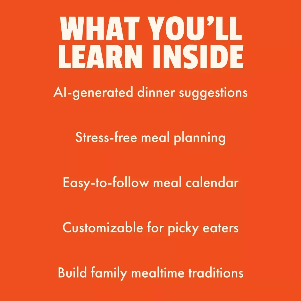 Easy Cozy Dinner Kit with AI: 3-in-1 Bundle for Warm Dinners, Picky Eaters & AI-Suggested Recipes
