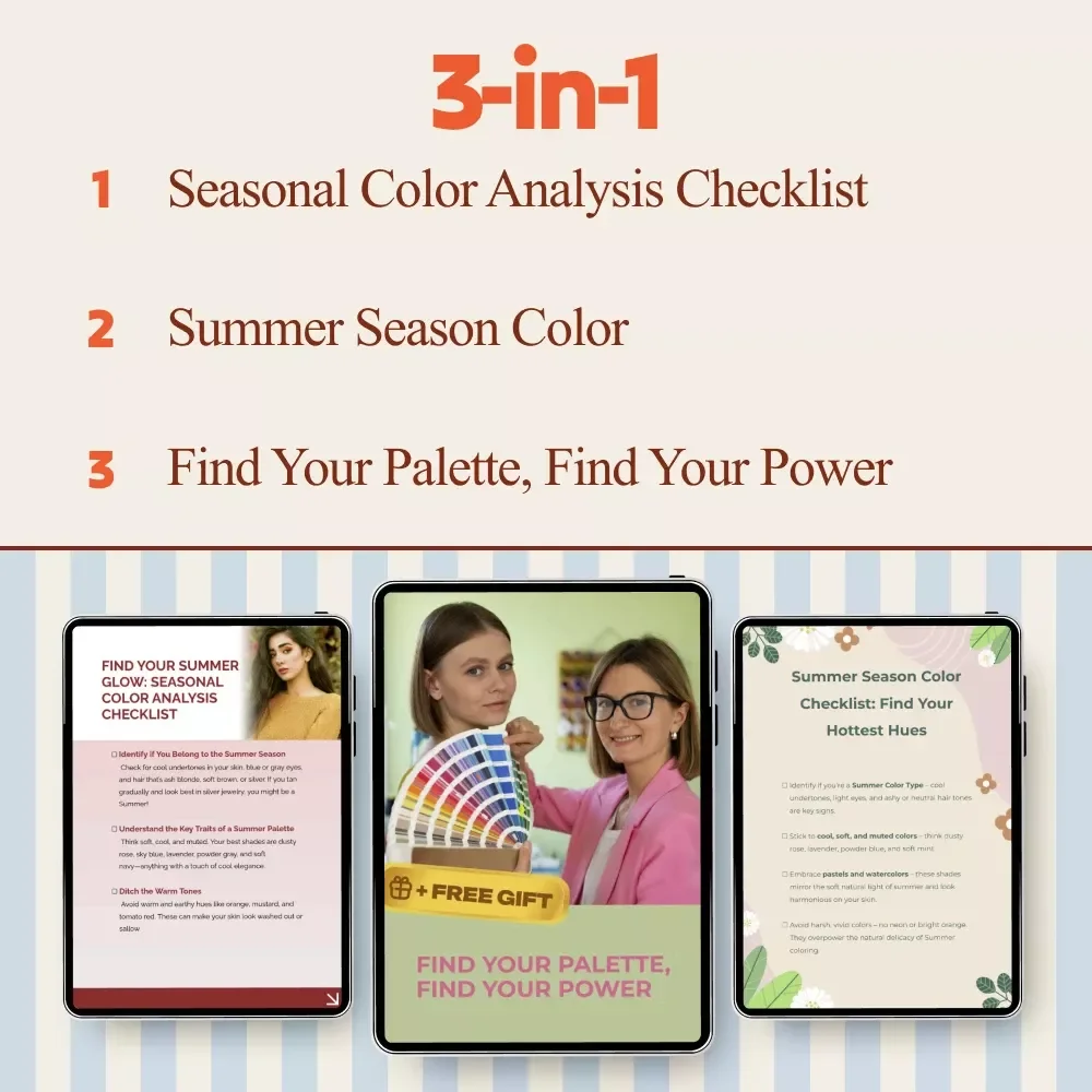 Summer Color Harmony Bundle | summer season colors 3-in-1 Digital Guides