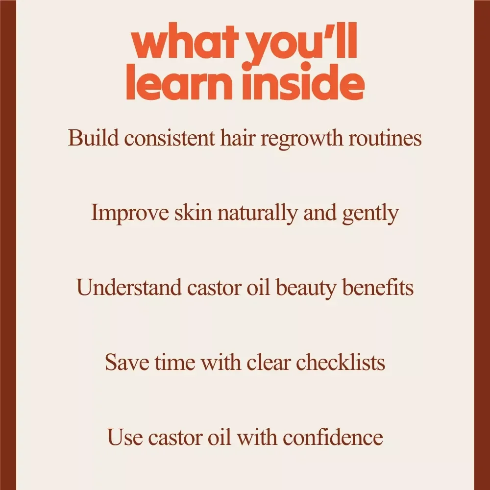 Castor Oil Benefits Toolkit | Castor Oil Beauty Benefits 3-in-1 Digital Bundle