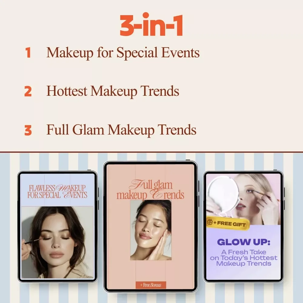 Full Glam Makeup Bundle | Full Glam Makeup Trends 3-in-1 Digital Guides