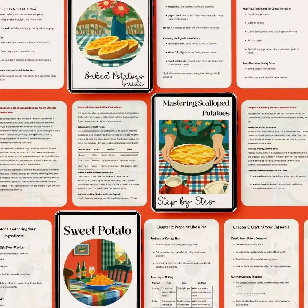 The Ultimate Potato Pack for Cozy Dinners – 10-in-1 Digital Recipe Bundle with Different Potato Recipes, Comfort Food Guides & Cheesy Classics