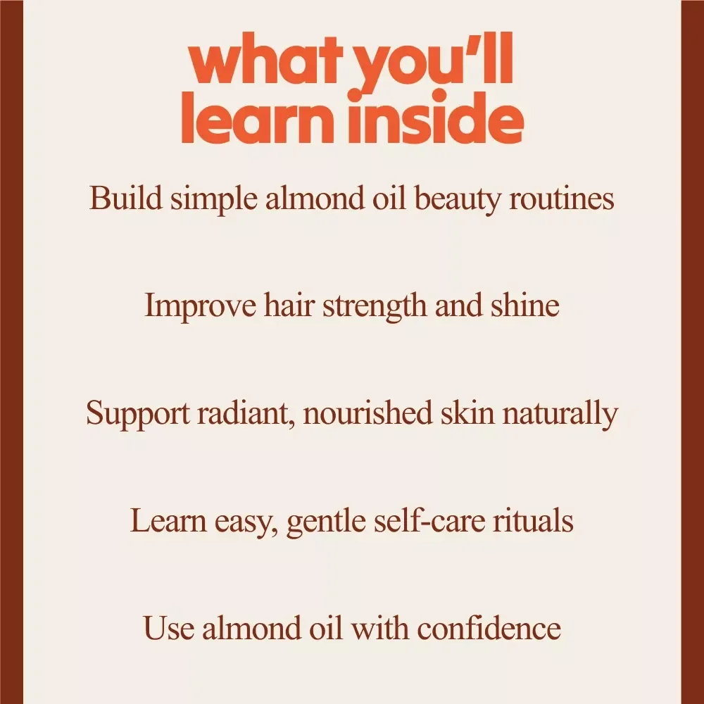 Almond Oil Beauty Rituals Pack | Beauty Benefits of Almond Oil 3-in-1 Guides