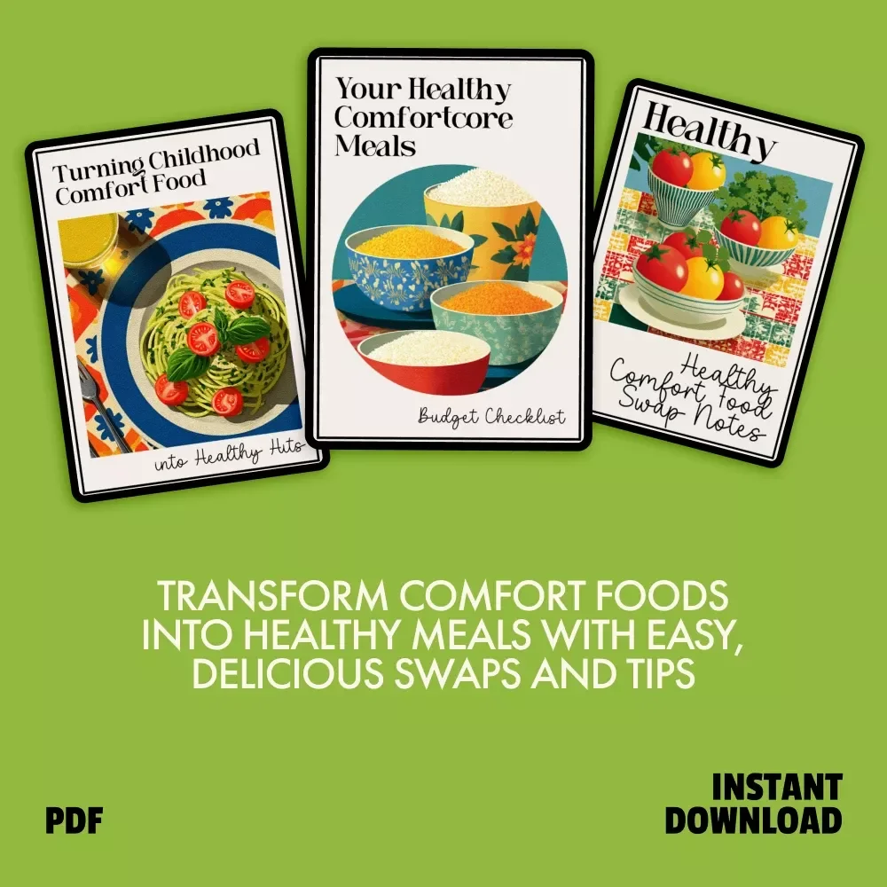 Healthy Hits Bundle for Comfort Food: Healthy Comfort Food Swaps, Guides, and Checklists