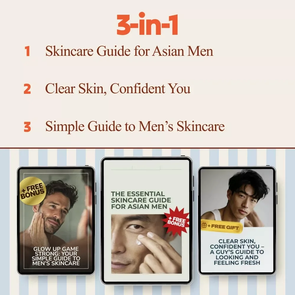 Effortless Skincare Bundle for Men | easy male skincare routine 3-in-1 Guides