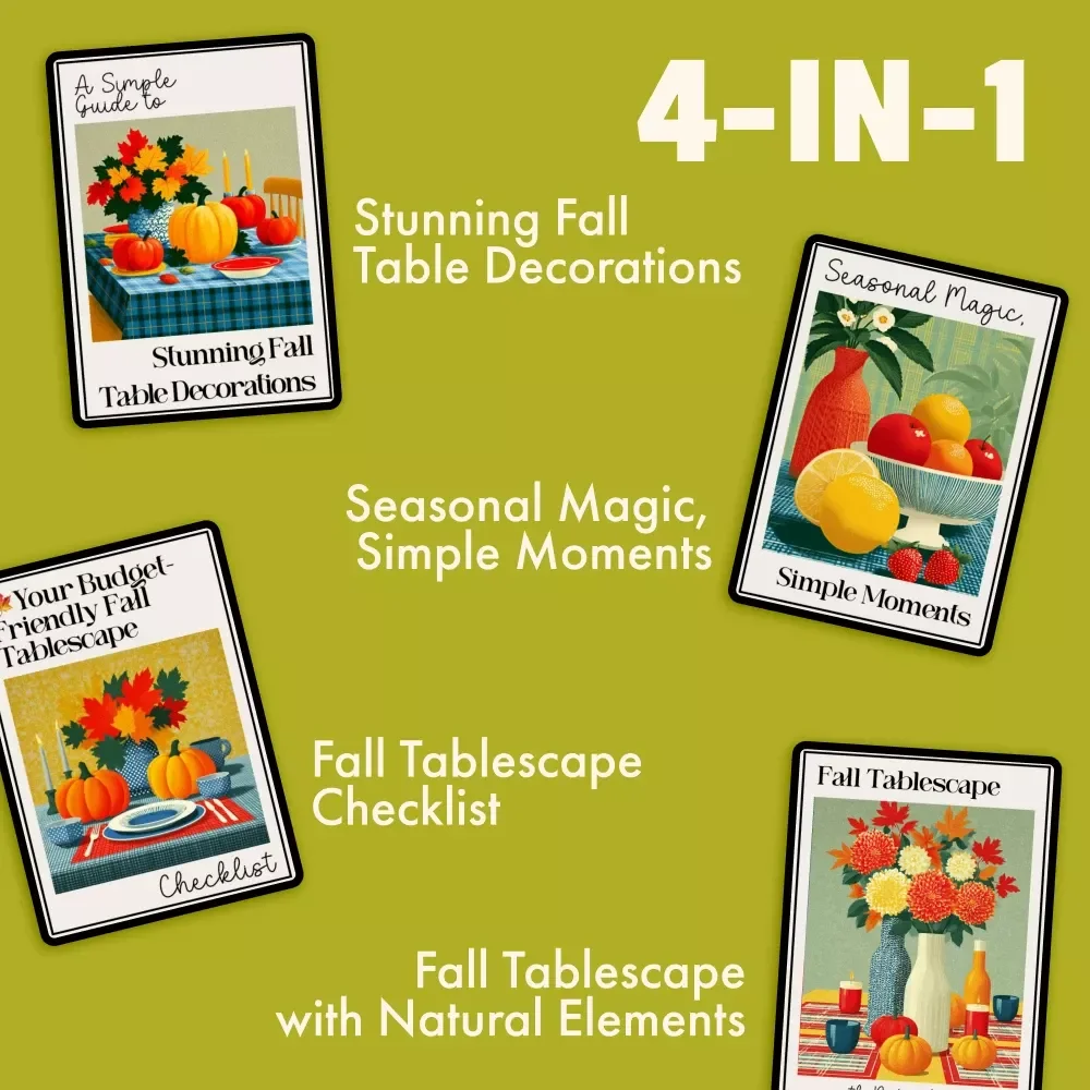 Fall Hosting Bundle for Cozy Tables: 4-in-1 Digital Download Guide & Checklist