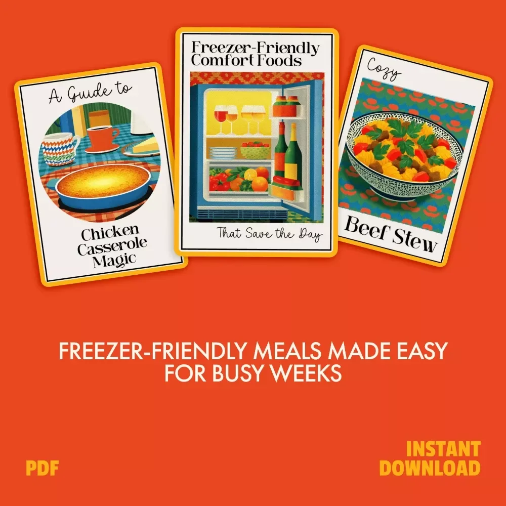 Freezer-Friendly Meals Bundle for Busy Weeks - 3-in-1 Guide, eBooks & Checklists