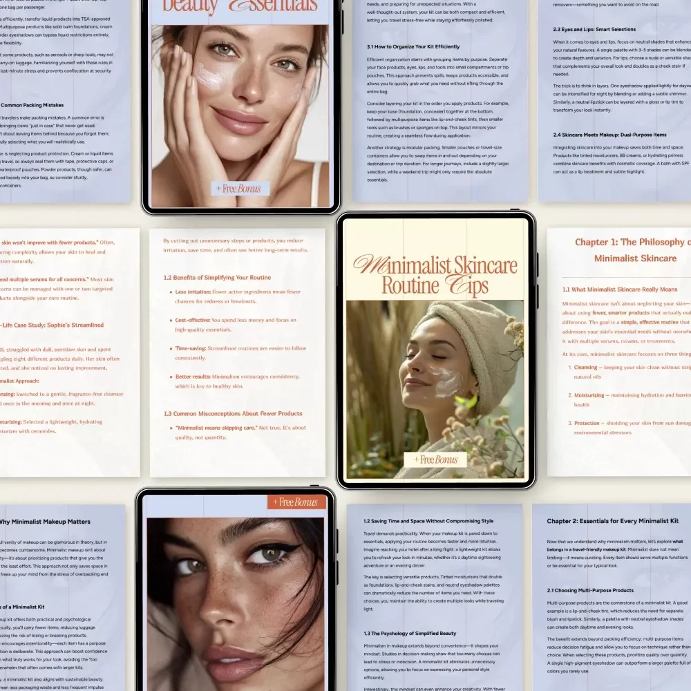 Minimalist Beauty Trends Bundle | 4-in-1 Digital Guides & Checklists