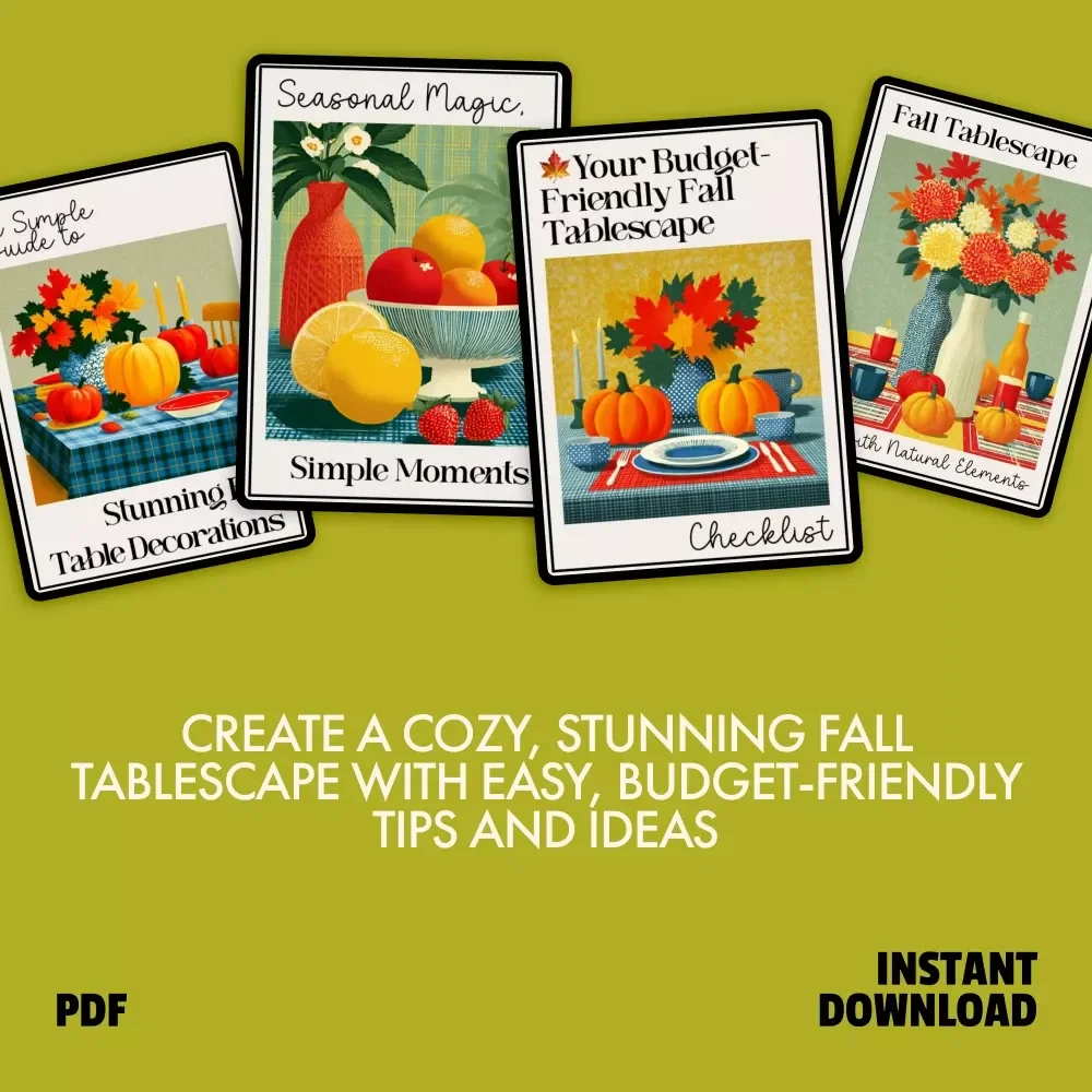 Fall Hosting Bundle for Cozy Tables: 4-in-1 Digital Download Guide & Checklist
