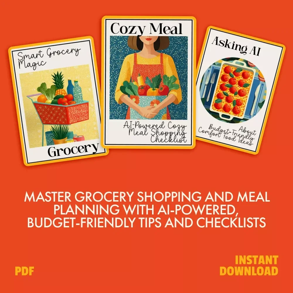 Smart Grocery System for Faster Lists: 3-in-1 Bundle for Meal Planning and Budget-Friendly Shopping