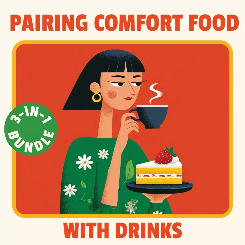 Pairing Comfort Food with Drinks: 3-in-1 Bundle of Guides, eBooks & Checklists