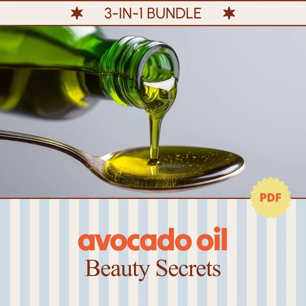 Avocado Oil Beauty Secrets Pack | avocado oil beauty benefits | 3-in-1 Digital Guides