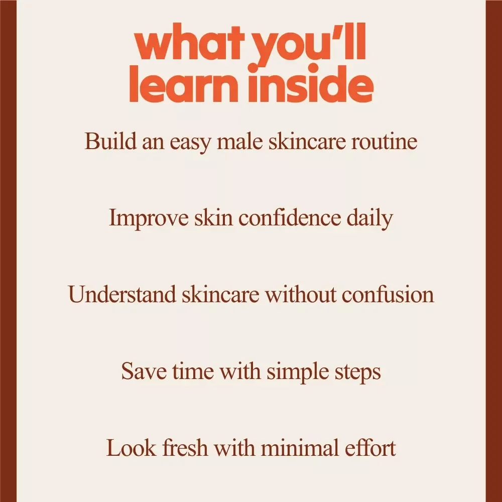 Effortless Skincare Bundle for Men | easy male skincare routine 3-in-1 Guides