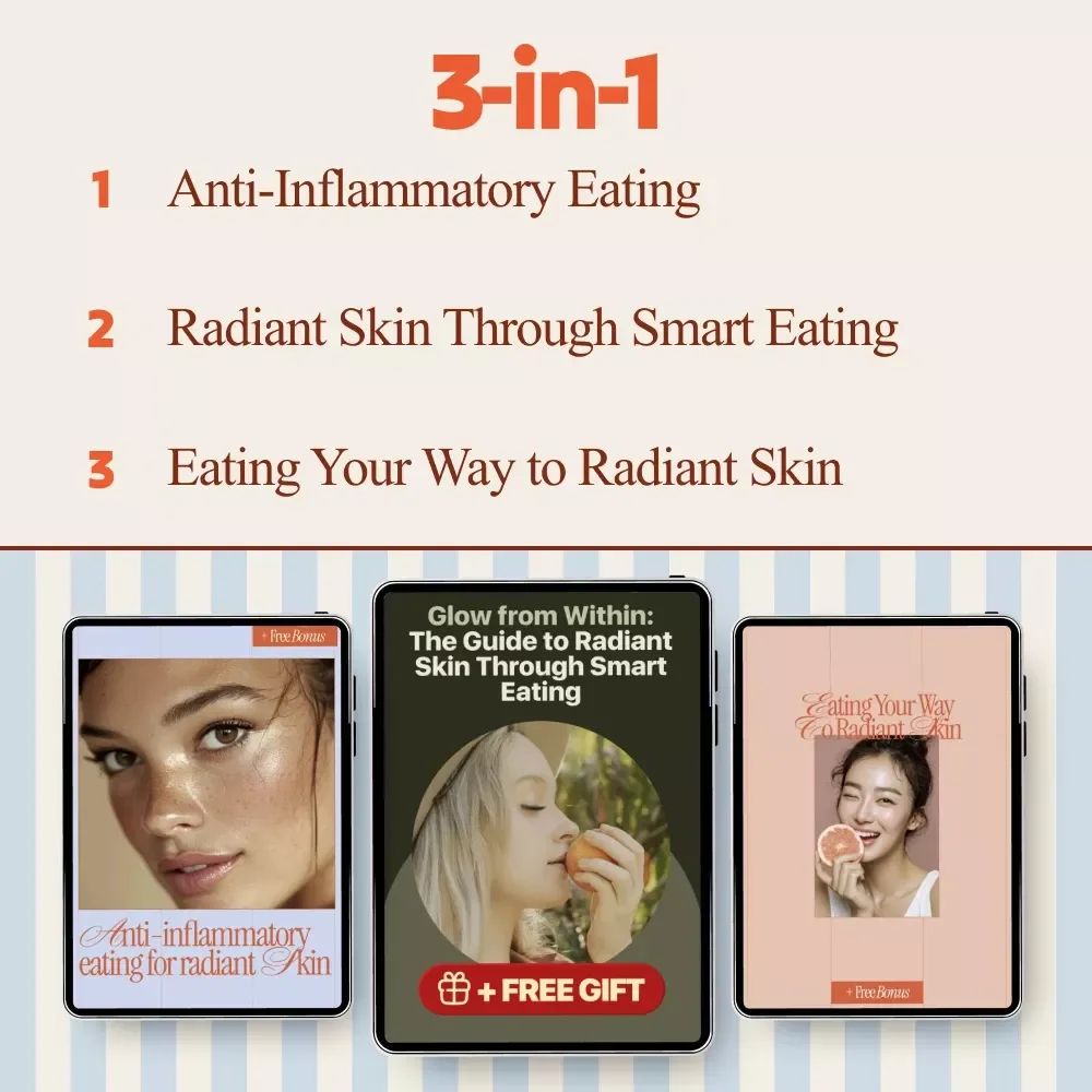Radiant Skin Nutrition Toolkit – 3-in-1 Bundle | Healthy Diet for Glowing Skin