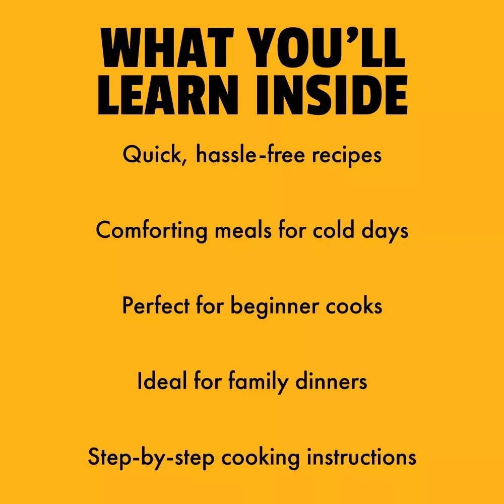 Heartwarming Meals Pack for Cold Days: Cozy Desserts, Stews, & Warm Meals Checklist
