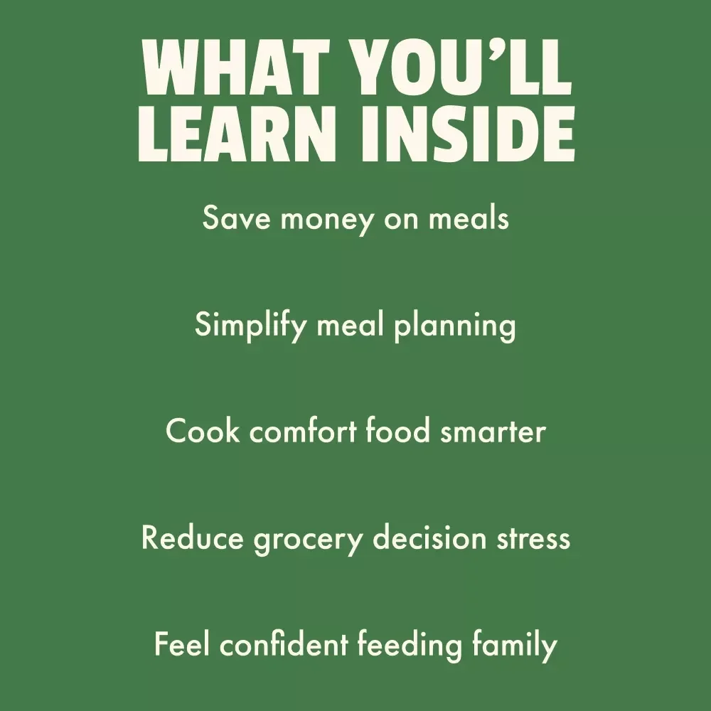 Budget Collection of Feel-Good Meals | Healthy Comfort Food Ideas on a Budget | 5-in-1 Digital Meal Planning Bundle | Heartwarming Meals Made Simple and Smart + Cozy Family & Holiday Budget Recipes