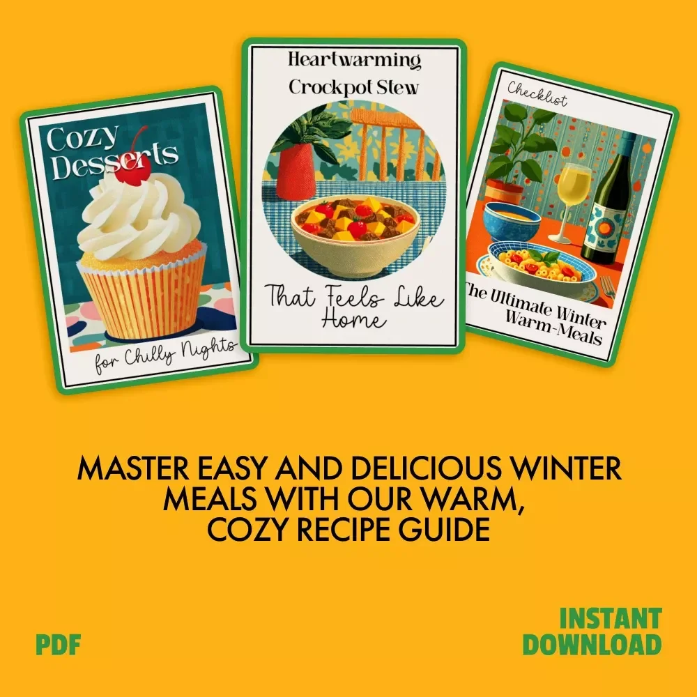 Heartwarming Meals Pack for Cold Days: Cozy Desserts, Stews, & Warm Meals Checklist