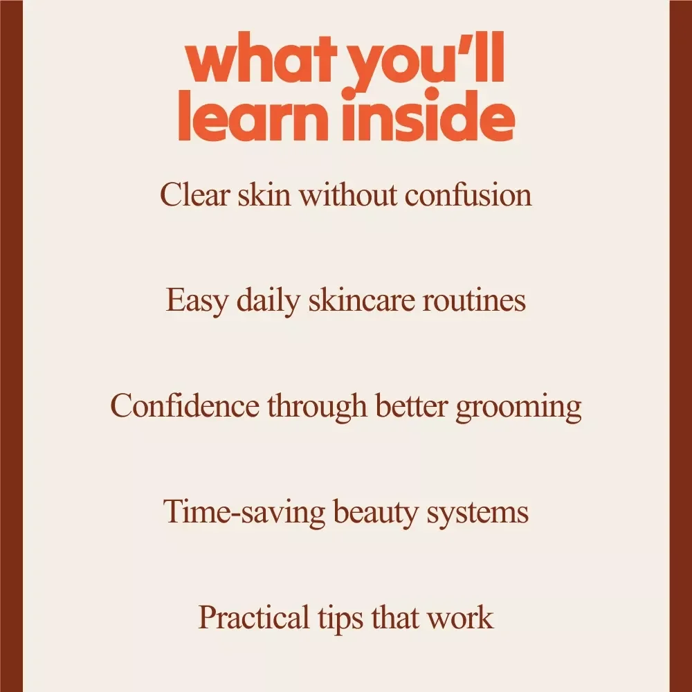 Beauty Tips Bundle for Men – 4-in-1 Skincare Guides, eBooks & Checklists