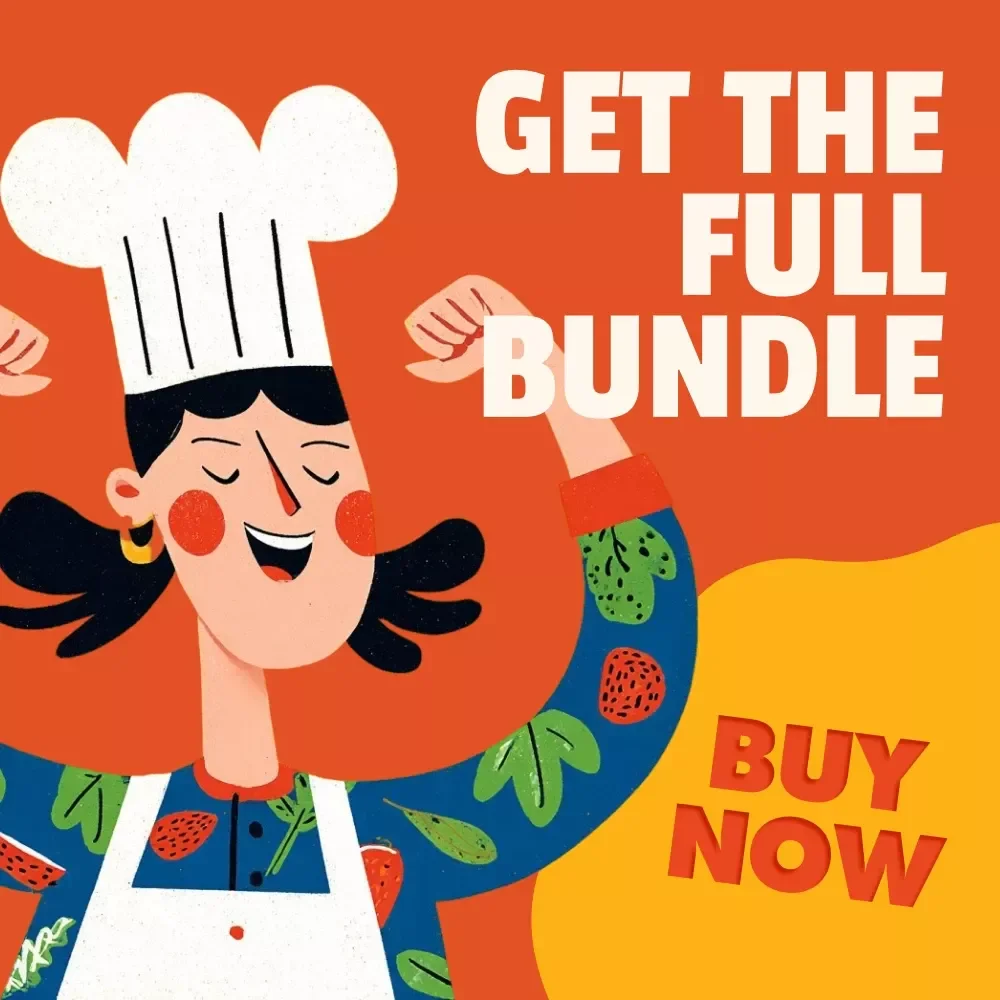 AI Comfort Food Toolkit for Weekly Plans - 4-in-1 Bundle of Guides, eBooks, and Checklists