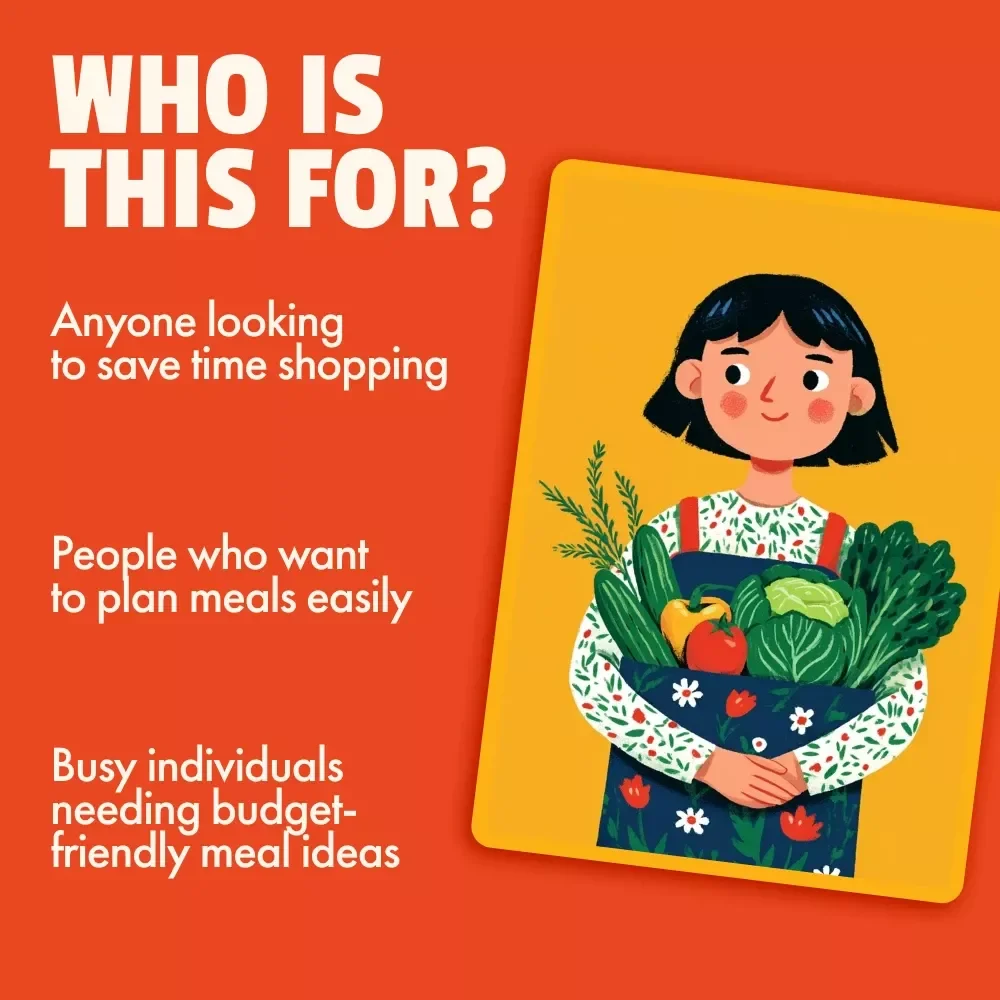 Smart Grocery System for Faster Lists: 3-in-1 Bundle for Meal Planning and Budget-Friendly Shopping