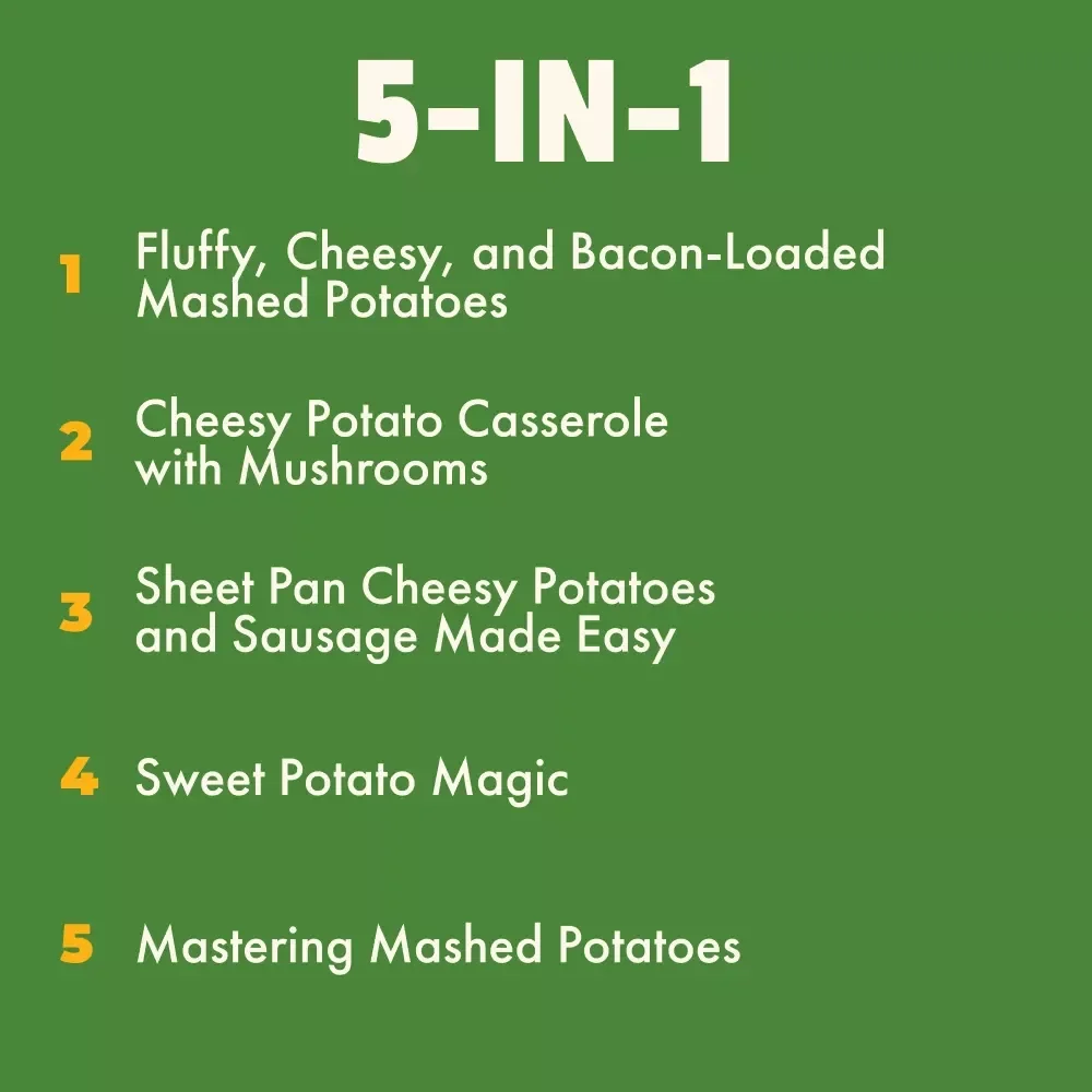 Your Toolkit for Everyday Potato Cooking – 5-in-1 Digital Bundle for Easy Homemade Potatoe Dishes, Family-Friendly Recipes, Comfort Food Guides