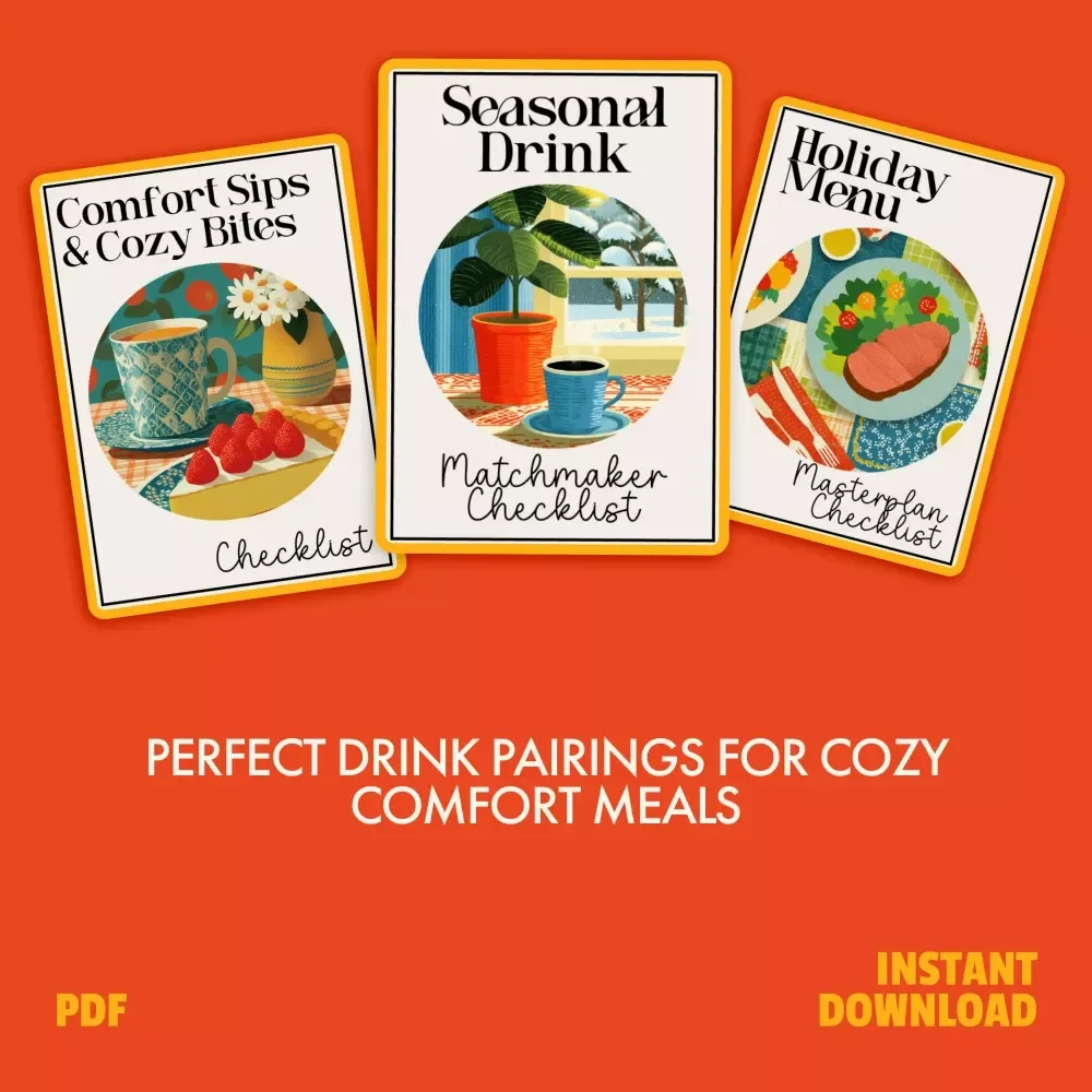 Pairing Comfort Food with Drinks: 3-in-1 Bundle of Guides, eBooks & Checklists