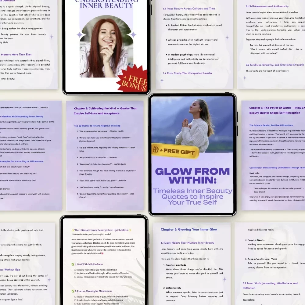 Inner Beauty Explained | 3-in-1 Inner Beauty Bundle: Guides, Quotes & Checklist