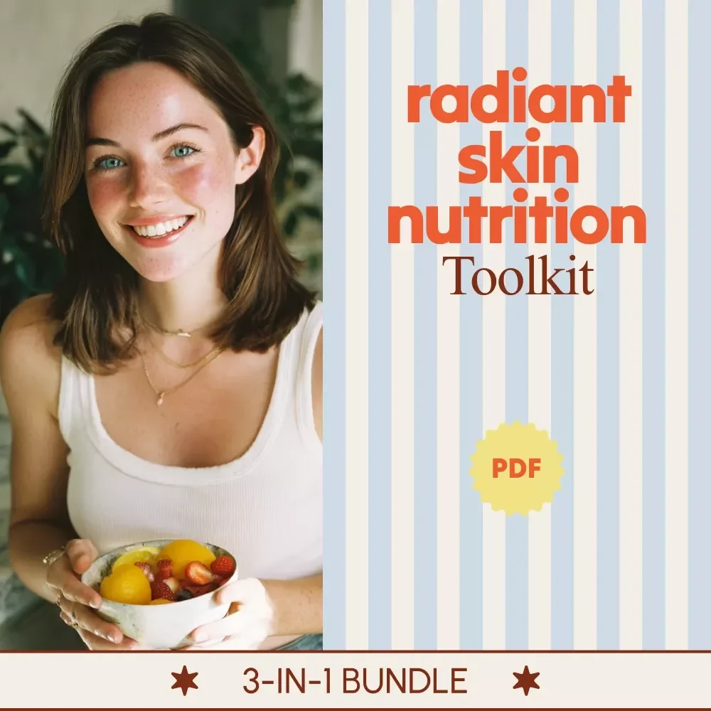 Radiant Skin Nutrition Toolkit – 3-in-1 Bundle | Healthy Diet for Glowing Skin