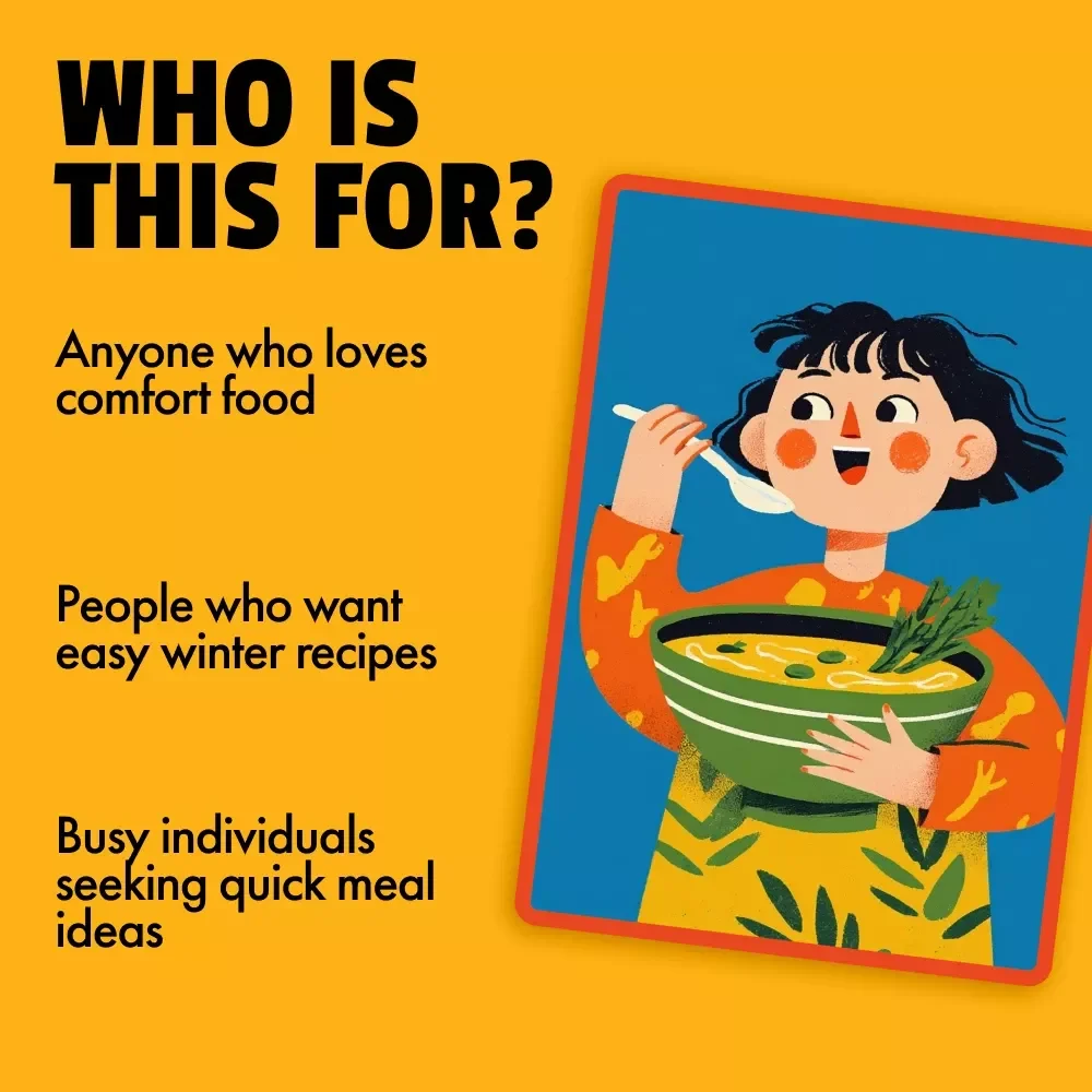 Heartwarming Meals Pack for Cold Days: Cozy Desserts, Stews, & Warm Meals Checklist