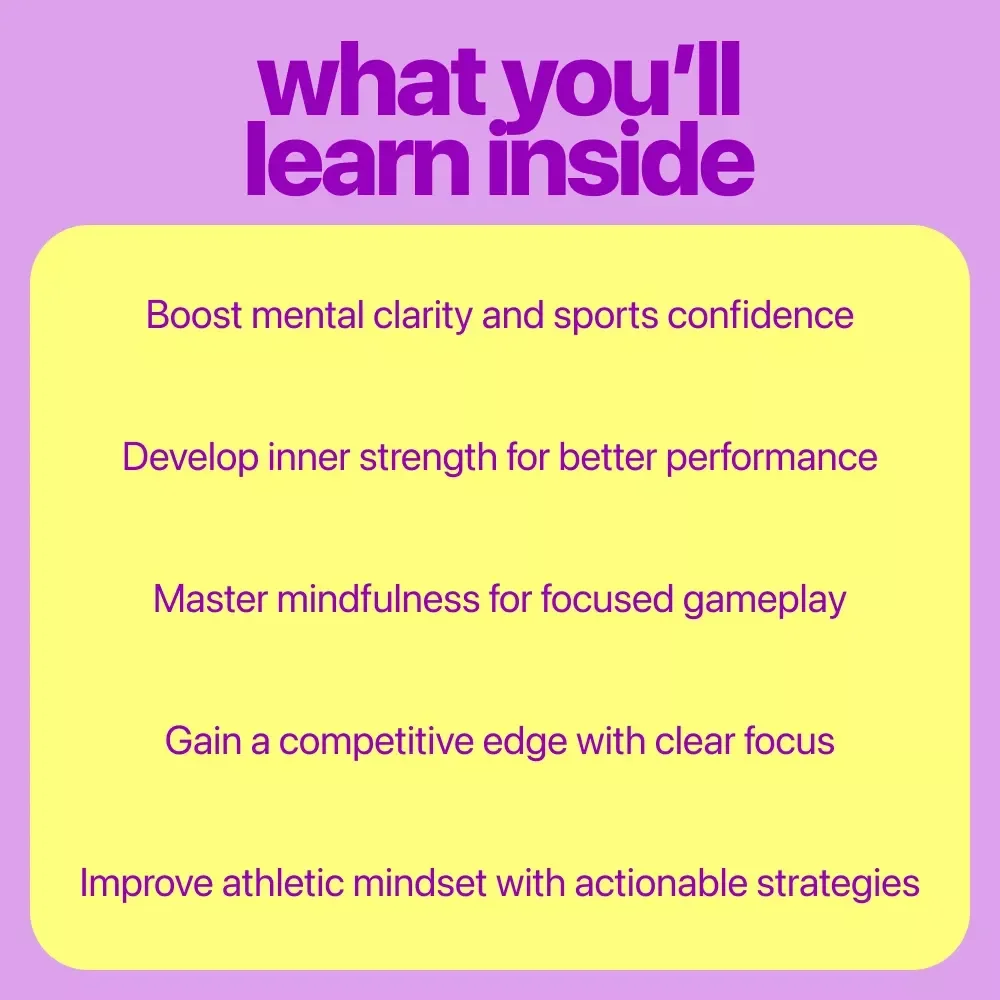 Mindful Clarity at Peak Form: 3-in-1 Sports Confidence Bundle for Success