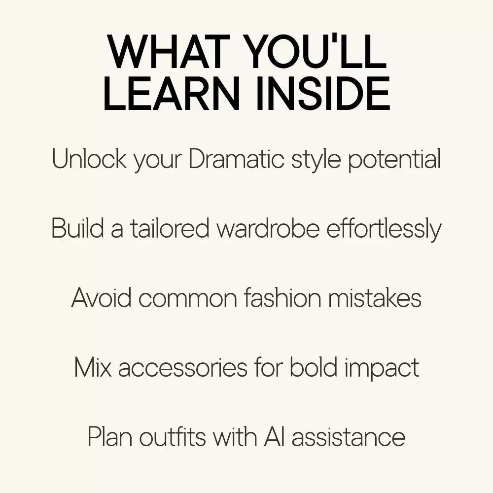 Elevate Your Look: Dramatic Kibbe Edition - Ultimate Guide for Dramatic Kibbe Outfit Ideas and Styling